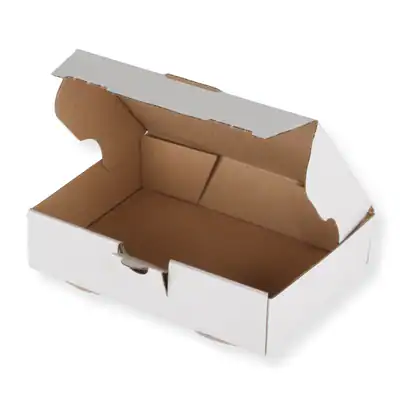 Maxibriefkarton Warensendung weiß 180 x 130 x 45 mm DIN A6 Faltkarton Schachtel