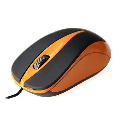 PLANO - Ergonomische USB-Optische Maus mit 800 cpi, 3 Tasten und Gummioberfläche