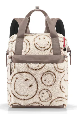 reisenthel Allrounder R Backpack M Rucksack Smile Teddy Chocolate creme braun