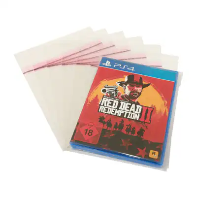 Schutzhüllen mit Klappe für Playstation 4 Box PS4 Game Protector glasklar 400 St