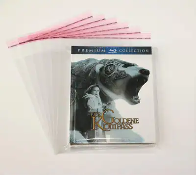 25 St. Blu-ray Mediabook Deluxe Schutzhüllen glasklar Bookshell 40 mµ + Klappe