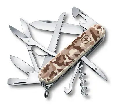 VICTORINOX Offiziersmesser HUNTSMAN Taschenmesser Desert Camouflage 1.3713.941