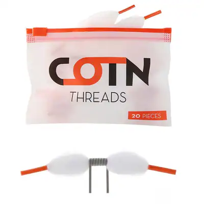 Watte Cotton Baumwolle COTN Threads Sticks 3mm Coils Selbstwickler 20 Stück