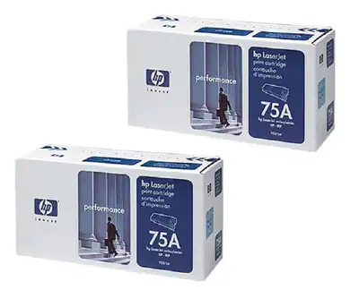 2 x Original HP Toner 92275A 75A schwarz LaserJet Serien 2P 3P IIP IIIP OVP