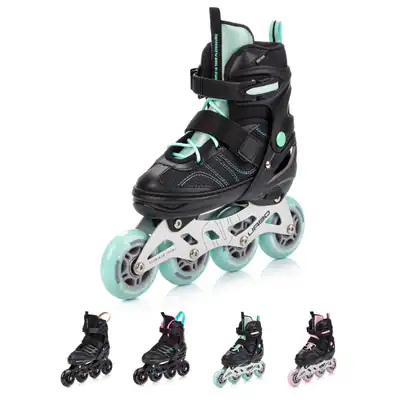 Inline Skates Rollschuhe ABEC-9 82A PU Erwachsene Kinder Gr. 34-41 URBO 100 kg