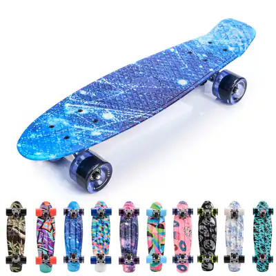Skateboard Kinder Board Mini Cruiser Kickboard Rollen Retro Kinder Skate Junge