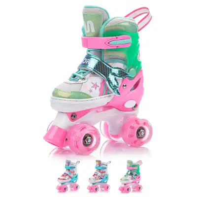LED Rollschuhe Kinderrollschuhe Rollerskates Retro Skate Jugend Kinder 25-42🌷