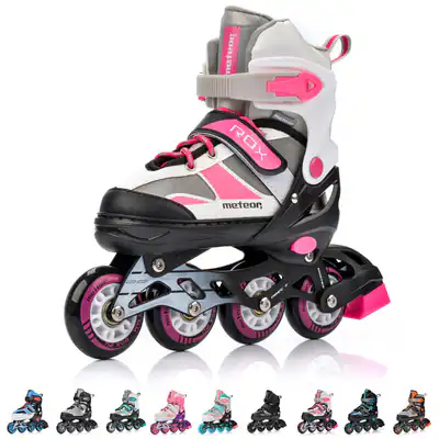 Inline Skates Rollschuhe Kinder ABEC7 Einstellbare Junge Mädchen Gr. 30-41 LED