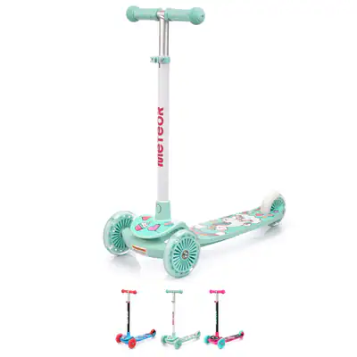 LED Dreirädriger Roller für Kinder Kickscooter Kinderroller Tretroller 3 FARBEN