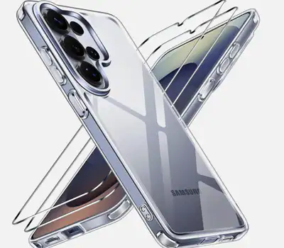 Handy Hülle + 2X Schutzglas für Samsung Galaxy S26 Ultra Panzerfolie Gummi hüll