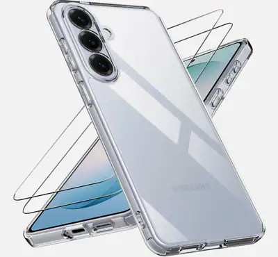 Handy Hülle + 2X Schutzglas für Samsung Galaxy S26 plus Panzerfolie Gummi hülle