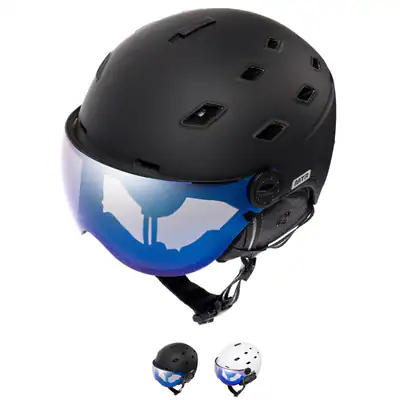Snowboardhelm HELM SKIHELM Glasscheibe S2 Wintersport Damen Herren M - L METEOR❄