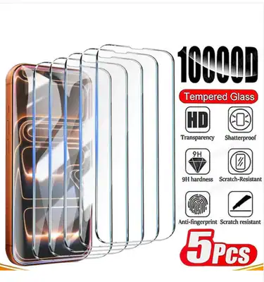5x Premium Schutzfolie für iphone 17 16 15 14 13 12 11 X 8 7 Schutzglass TOP