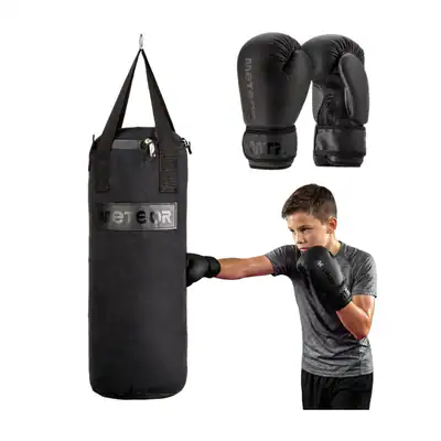 BOX SET Boxsack gefüllt 6 kg Handschuhe Halterung Kinder Jugend 6 oz Punching🥊