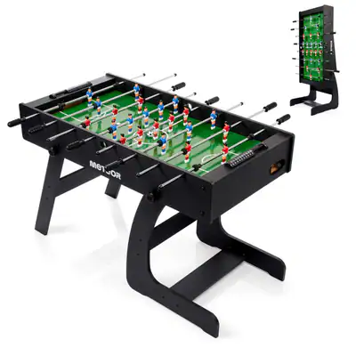 Tischkicker Kickertisch Tischfußballspiel klappbar inkl. Bälle faltbar 121x61x79