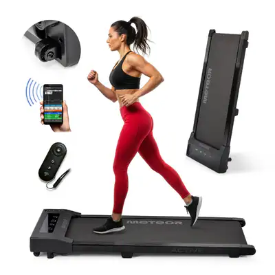 Laufband für Zuhause Fitness Walking Pad Mit Apps klappbar 120kg 6 km/h METEOR