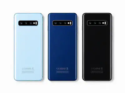 Ersatz Backcover Akkudeckel Für Samsung Galaxy S10 S10+Plus Schwarz Blau weiß
