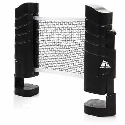 Tischtennisnetz ausziehbar Tragbar Tischtennis einstellbare 220cm ROLLNET meteor