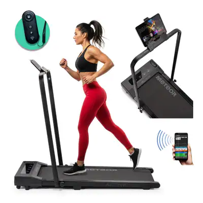 Laufband mit Handlauf für Zuhause Fitness Mit Apps klappbar LED Display 10 km/h