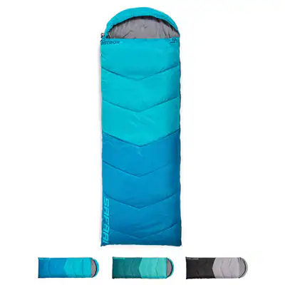 Mumienschlafsack Schlafsack tragbar mit Kaputze Camping 190+30 x 80 cm 3 FARBEN