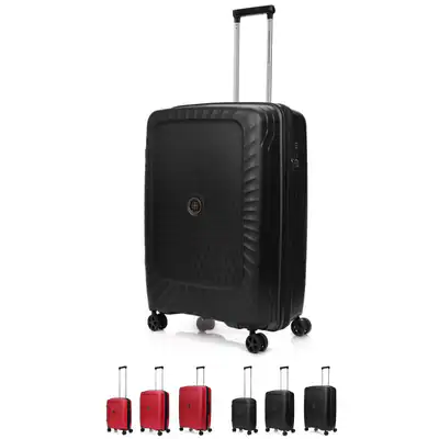 KOFFER Kofferset Reisekoffer S - L 55cm/65cm/74cm ROT SCHWARZ TSA Schloss SET