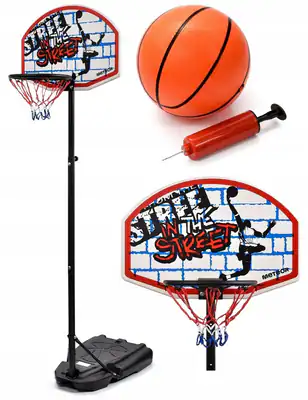 Basketballkorb mit Ständer wetterfest Korbanlage 140-190CM mit Ball & Pumpe🏀🏀