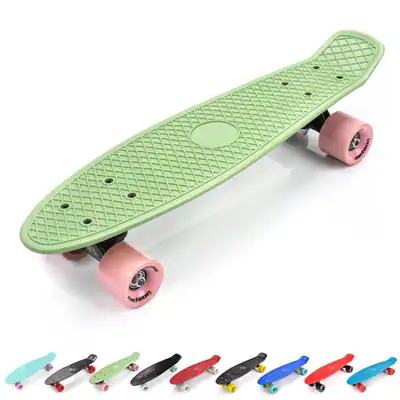 Skateboard Deck Board Kinder Mini Cruiser Kickboard Rollen Retro Kinder 5 Jahre