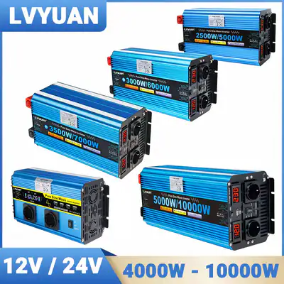 4000W -10000W Reiner Sinus Wechselrichter Spannungswandler 12V/24V 230V Inverter