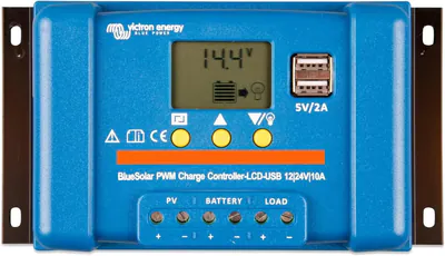 Victron BlueSolar PWM-LCD&USB Laderegler 12/24V-10A Solarladeregler SCC010010050