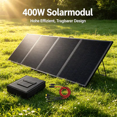 400W Solarpanel Faltbar Tragbar Solarmodul Wohnmobil für Tragbare Powerstation