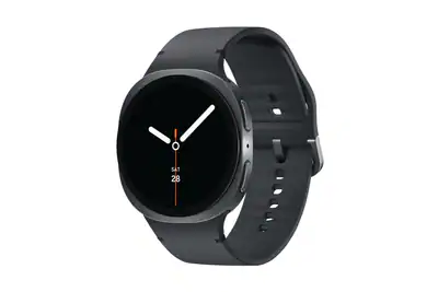 SAMSUNG Galaxy Watch 8 44 mm Smartwatch Kautschuk, 145-205 mm, Graphite
