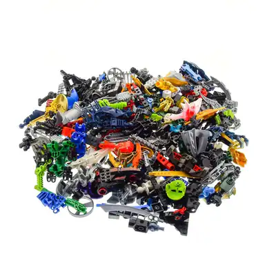 1 kg Lego Bionicle Kiloware Mischung Hero Factory Knights Kingdom bunt gemischt