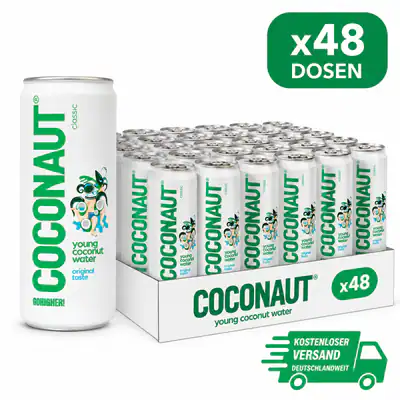 Kokoswasser aus jungen Kokosnüssen, 320 ml (48er-Pack)