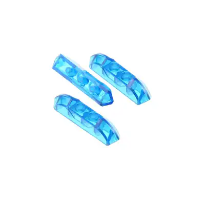 3x Lego Licht Stein Prisma 4x1 transparent dunkel blau gewölbt 4154079 40996