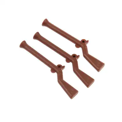 3x Lego Figuren Waffe Gewehr braun Old Style Muskete Piraten 4160764 2561