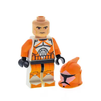 1xLego Minifigur Star Wars Clone Wars Bomb Squad Trooper weiß Helm 7913 sw0299