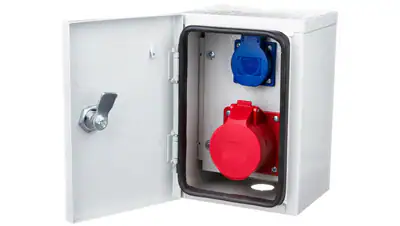 Rozdzielnica budowlana 16A/5P + 1X 2P+Z 230V 500V IP54 RB-1 KARWASZ