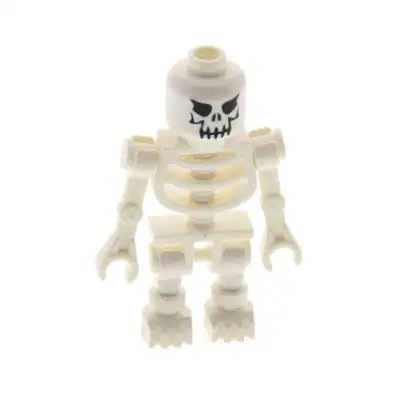 1x Lego Figur Skelett weiß Augen Evil Fantasy Era 3626 6266 59230 60115 gen018