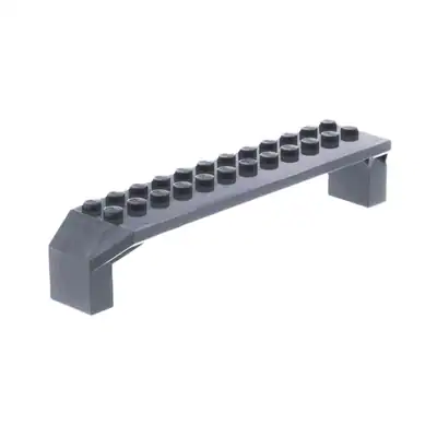 1x Lego Bogenstein 2x14x2 neu-dunkel grau Radkasten Brücke 4262636 30296