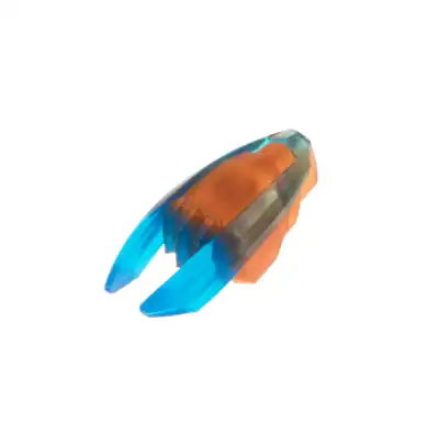 1x Lego Figuren Ninjago Waffe Zeitklinge B-Ware abgenutzt kupfer blau 28587pb04