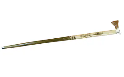laska ciupaga z grawerem 79cm | P844 NAMI-wyroby z drewna