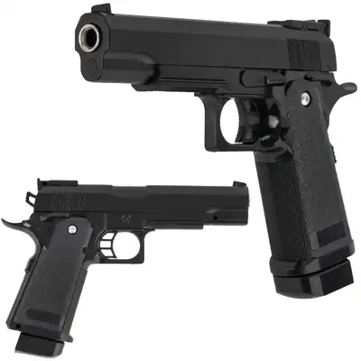 Metall-Kugelpistole MPK-C6 mit Magazin und Zielscheibe