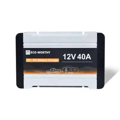 ECO-WORTHY 12V40A DC-DC Batterie Ladegerät MPPT Ladebooster für LiFePO4 Batterie