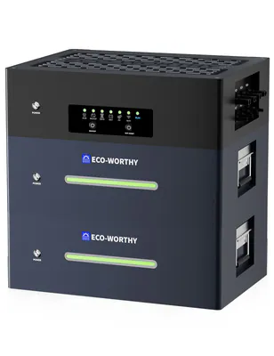 ECO-WORTHY 5,12kWh Speicher Balkonkraftwerk Batterie Solarbank max 15,36kWh
