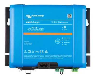 Victron Smart IP43 Ladegerät 12/30(1+1) 120-240V Bluetooth PSC123051095