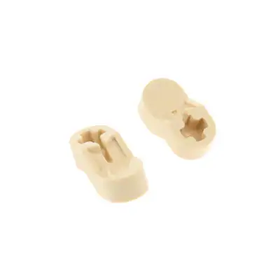 2x Lego Technic Kreuz Achsen Verbinder beige Kurbelwelle Motor Block 2854