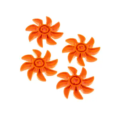 4x Lego Propeller 8er Blatt 5D orange Rotor Technic 70224 4538376 60591 41530