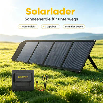 500W 400W 300W 200W Faltbar Solarpanel Tragbar Solarmodul Wohnmobil für Camping