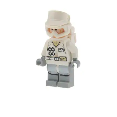 1x Lego Minifigur Star Wars Hoth Rebel Trooper Helm Brille Rucksack 75098 sw0678