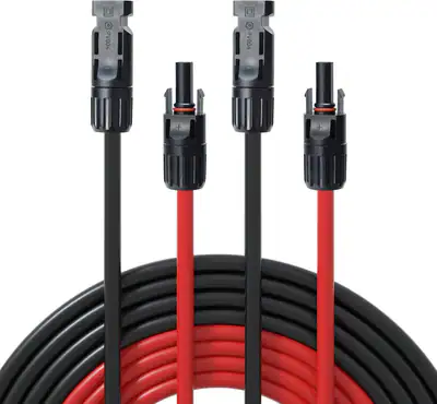 ECO-WORTHY Verbindungskabel 2M 4mm²: Doppelstecker mc4